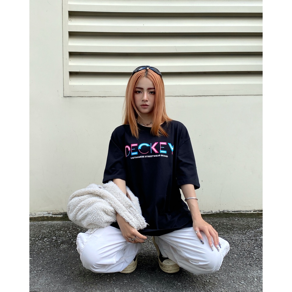 Áo Thun Cotton Unisex Nam Nữ Form Rộng Local Brand DECKEY TYPESETTING