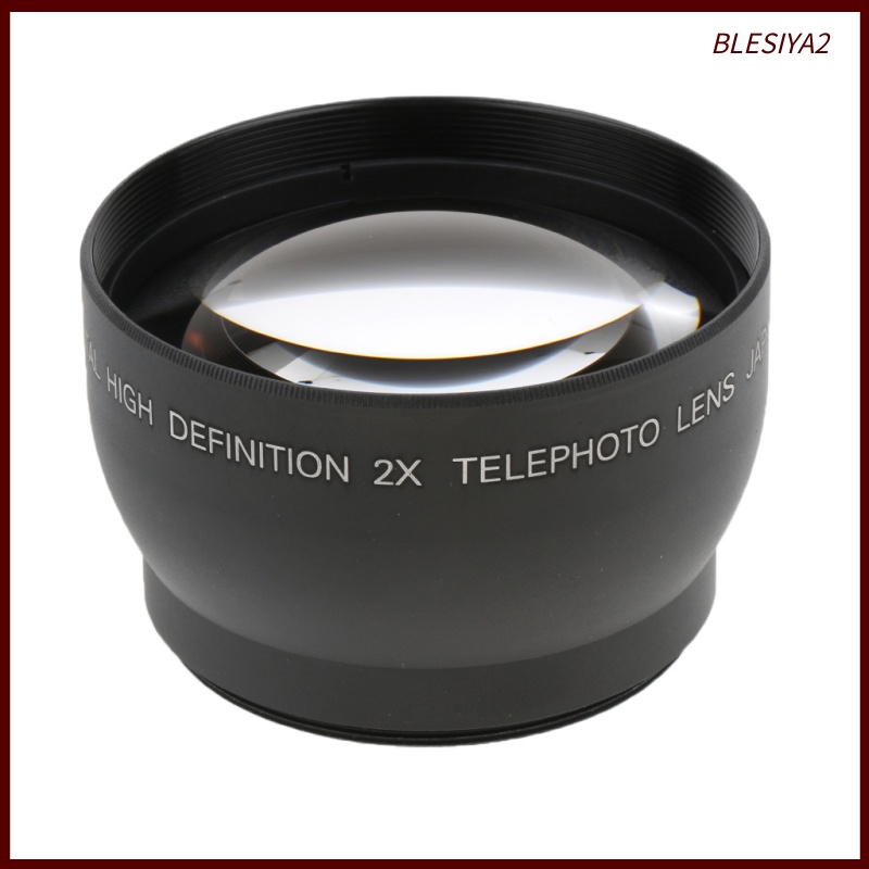 [BLESIYA2]52mm 2x Magnification Telephoto Lens for Nikon Sony DSLR Cameras/Camcorders