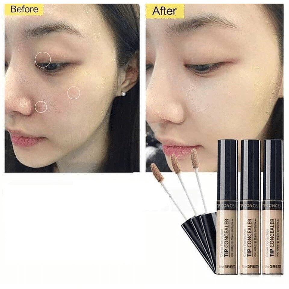 Che Khuyết điểm Hàn Quốc The SAEM Cover Tip Perfection Concealer.. | BigBuy360 - bigbuy360.vn