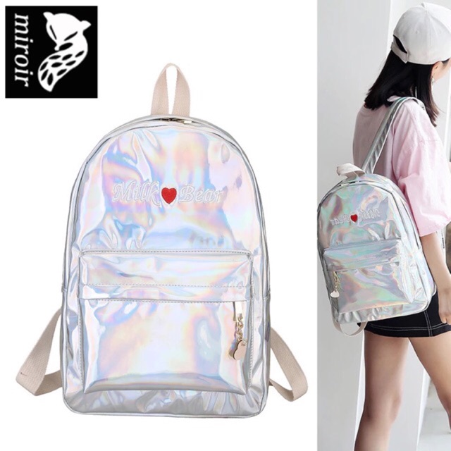 Balo hologram Milk Bear size lớn