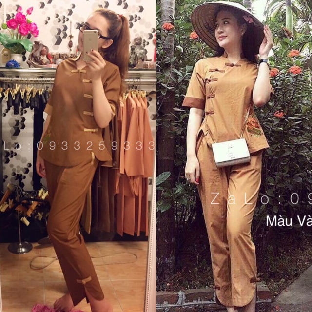 Đồ Lam Đi Chùa # Mẫu 5 Nút | BigBuy360 - bigbuy360.vn