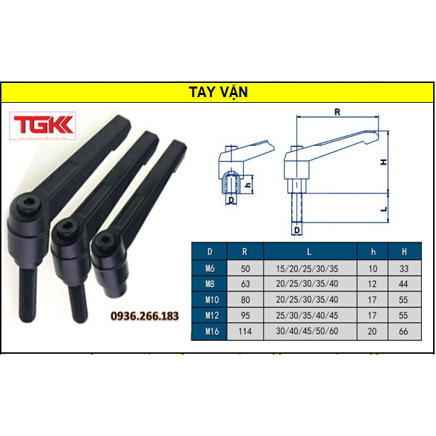 Tay vặn nhanh M5