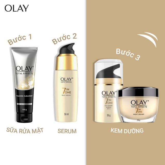 Olay Total Effects Sữa rửa mặt tạo bọt 100G