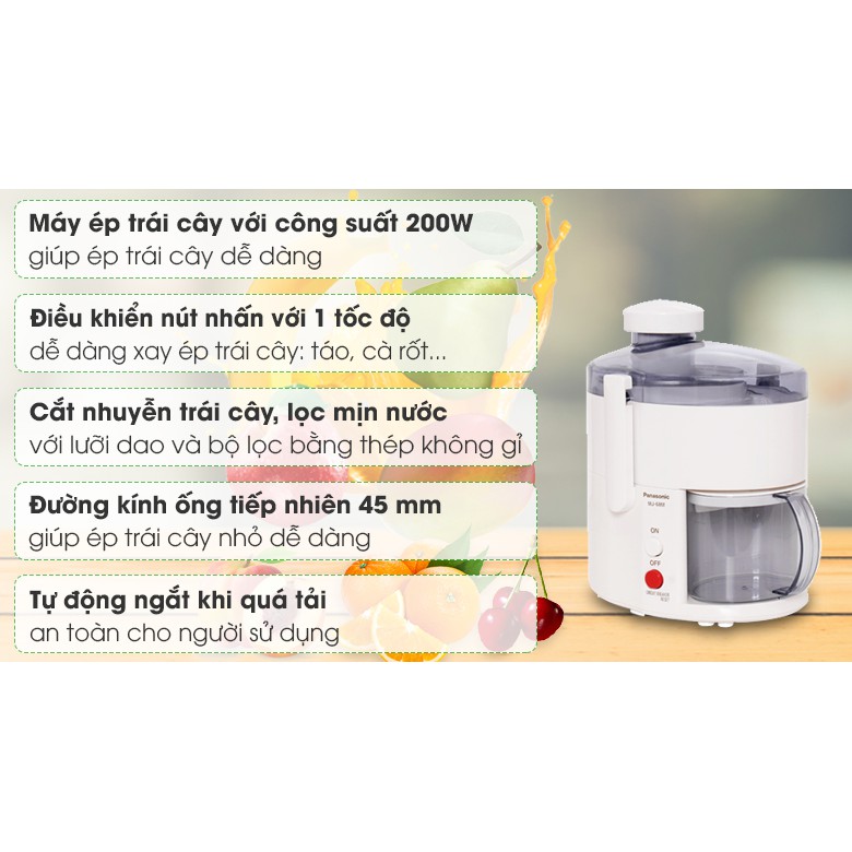 Máy ép trái cây Panasonic MJ-68MWRA