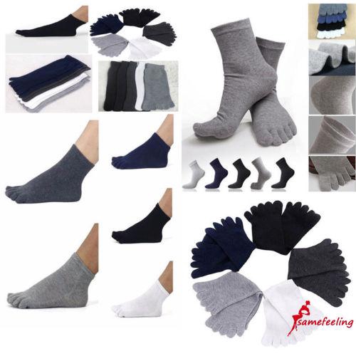 SF♫1 Pair Mens Womens Socks Sports Ideal For Five 5 Finger Toe Shoes Fashion Socks