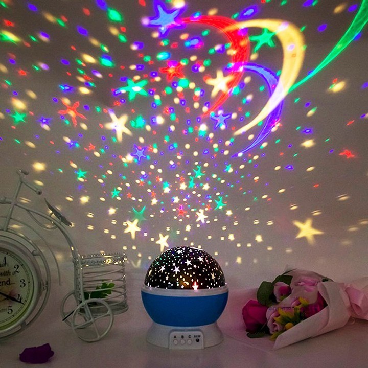 Đèn Chiếu Sao 3D Tự Xoay 360 Star Master Pro.