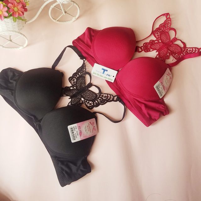 Áo lót cài trước nâng ngực dây lưng bướm