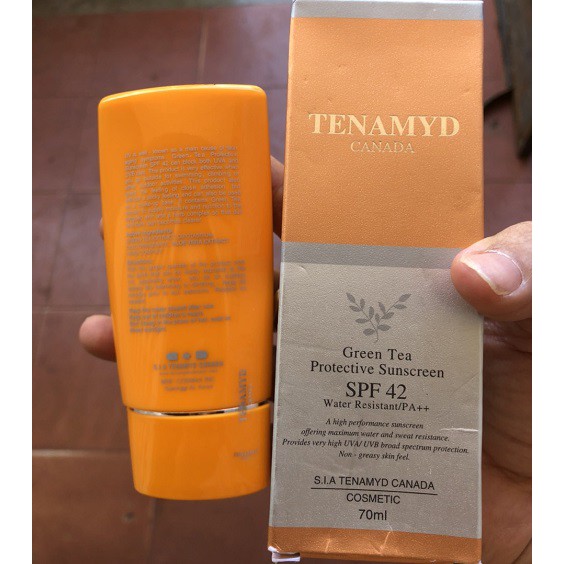 Kem chống nắng tinh chất trà xanh Tenamyd Green Tea Protective Sunscreen SPF42
