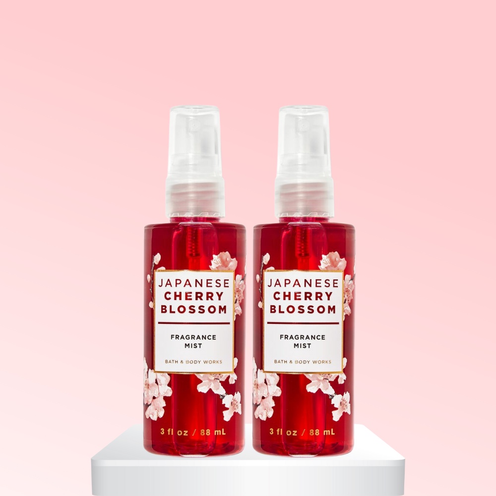 Xịt thơm toàn thân Bath & Body Works Japanese Cherry Blossom Hương Hoa Anh Đào Chai Mini 88ml