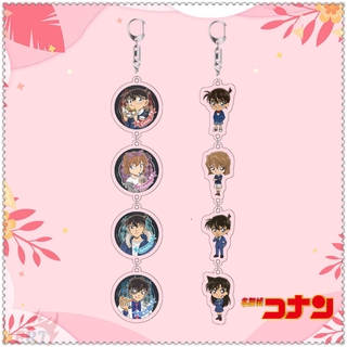 Móc khóa anime thám tử lừng danh Conan kiểu 4 mặt treo trang trí