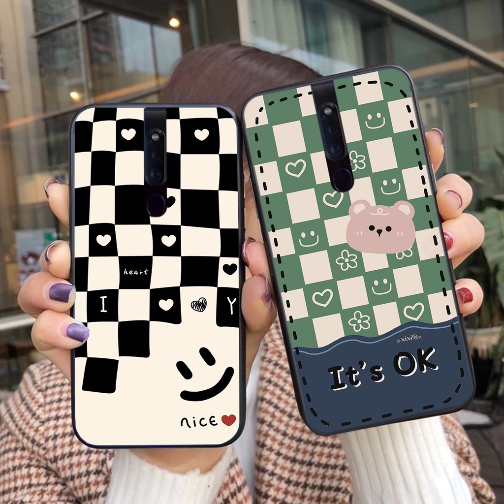 Ốp lưng Oppo F11 - Oppo F11 Pro  gấu bearbrick in hình thể thao cá tính,siêu cute