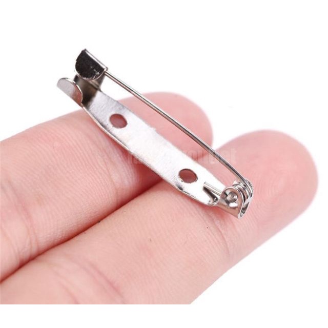 Ghim cài áo trơn, kim/ gim băng kim loai, size 20/25mm to, nhỏ mini, phụ kiện làm nơ, hoa,váy, vest  nam nữ rẻ