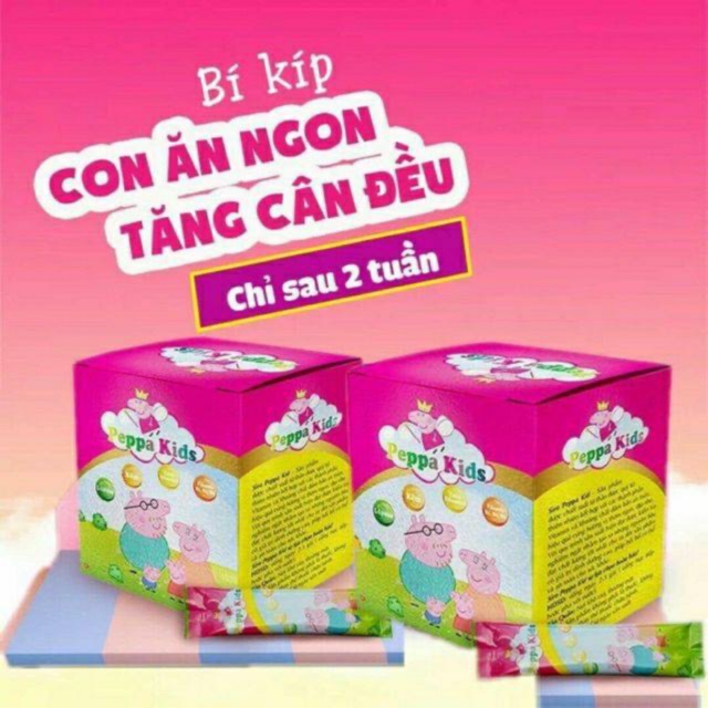 SIRO Cho Trẻ Biếng Ăn Peppa Kids Hộp 30 Gói
