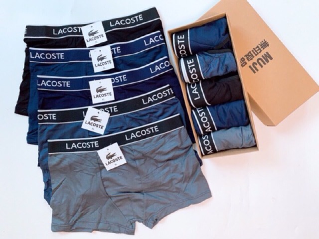 🔵 𝐅𝐑𝐄𝐄 𝐒𝐇𝐈𝐏 🔵 Quần Lót Nam | Quần Boxer Nam | Quần Sịp·Nam Tam Giác Lacoste Cao Cấp | Chất Cotton | Size 50kg-80kg