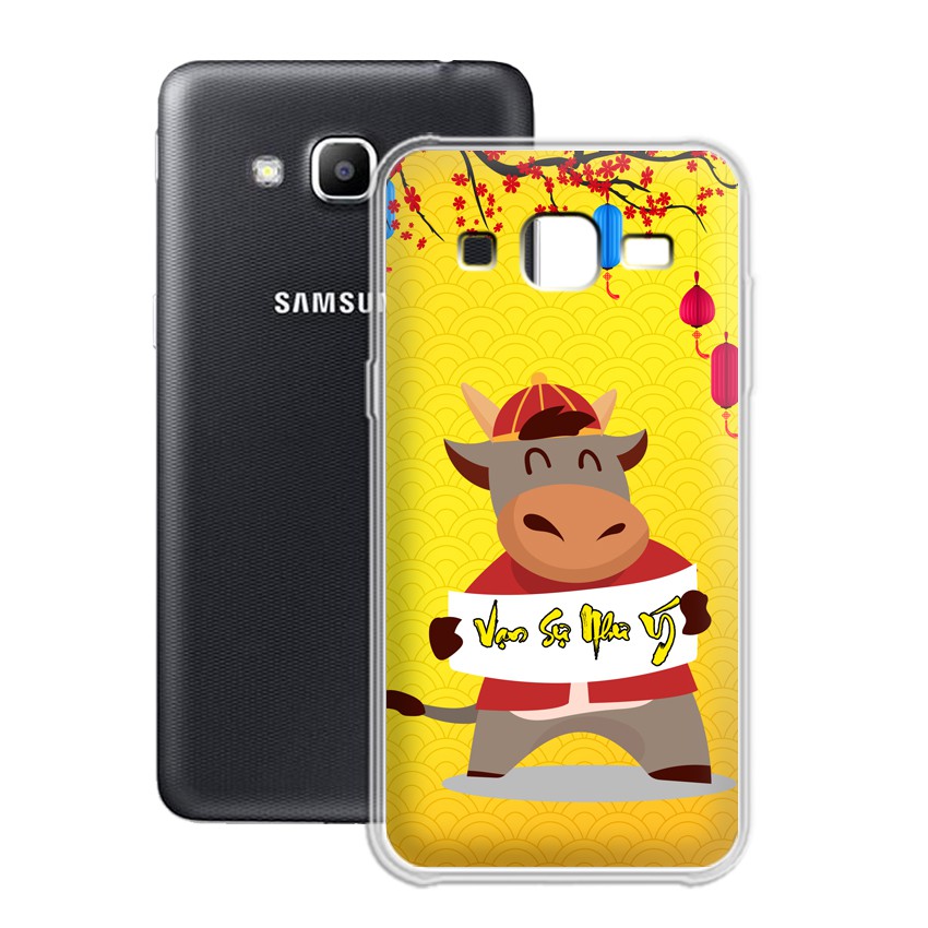 Ốp lưng Samsung Galaxy J2 prime/ Grand Prime hình mừng năm mới, tặng kèm bao lì xì - 01040 - Silicone Dẻo