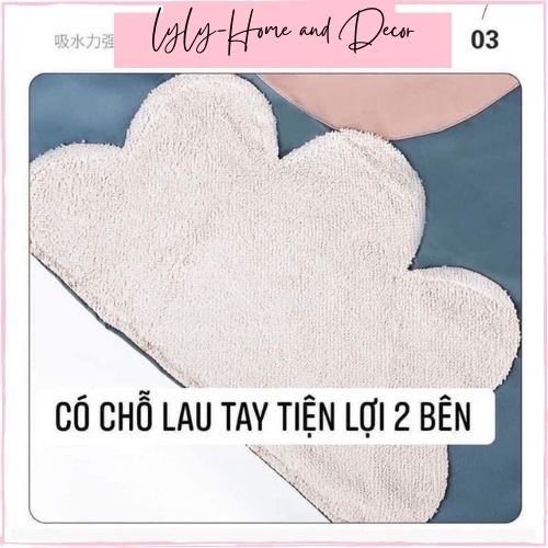 Tạp dề nhà bếp- Tạp dề chống nước, có khăn lau tay-Lyly