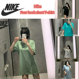 NIKE Áo Thun Nữ Ngắn Tay Cổ Tròn Thời Trang Hàn