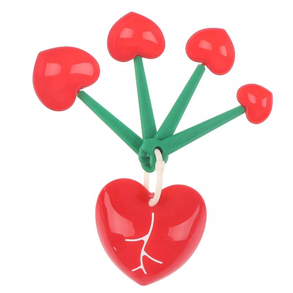 Set 5 Muỗng Đo Lường Hình Trái Tim Đa Năng Tiện Dụng