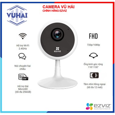 [HÀNG CHÍNH HÃNG] CAMERA WIFI TRONG NHÀ IP EZVIZ C1C 1MP/2MP 1080P Full HD, Hỗ trợ 50% phí lắp đặt nội thành Hà Nội