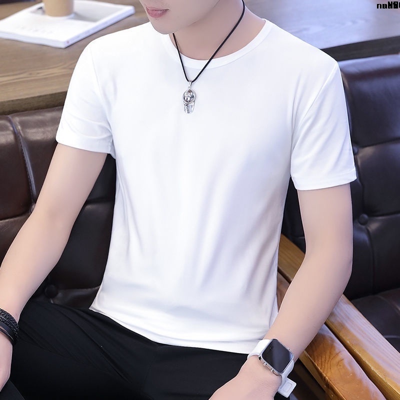 Áo Thun Cotton Mỏng Tay Lửng Ôm Dáng Có Khóa Kéo Đơn Giản Hợp Thời Trang Mùa Hè Cho Nam