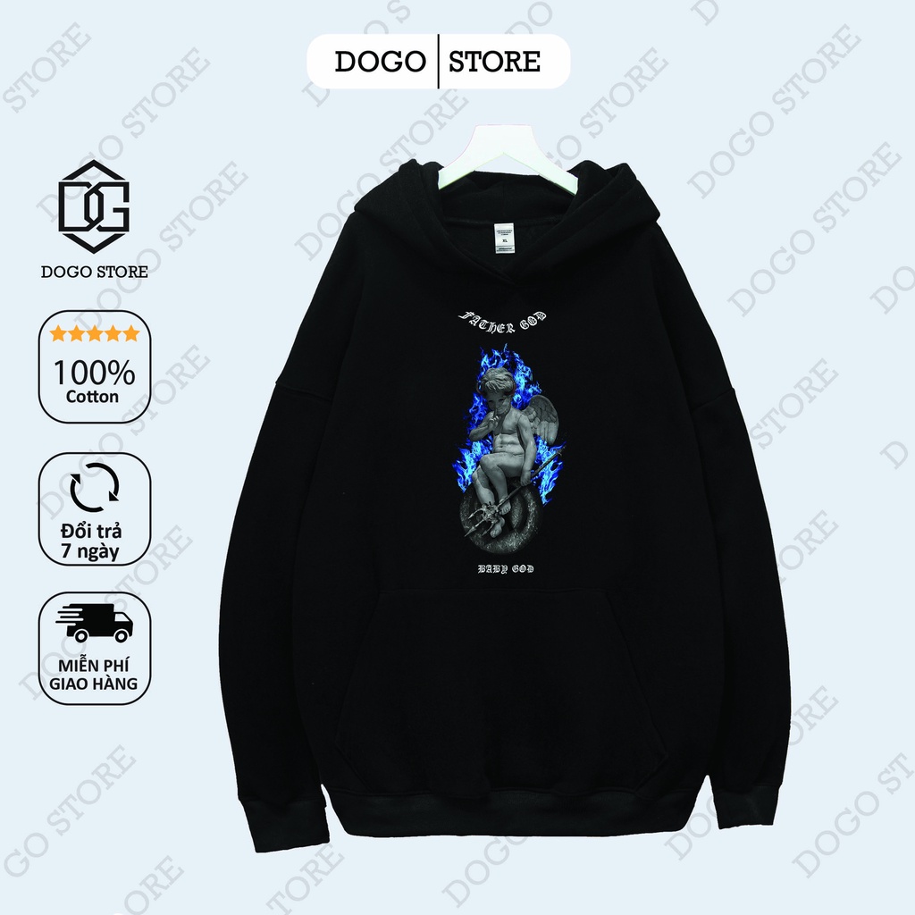 Áo Nỉ Hoodie TƯỢNG 6 Dogo Store , áo hoodie nam nữ nỉ bông cotton