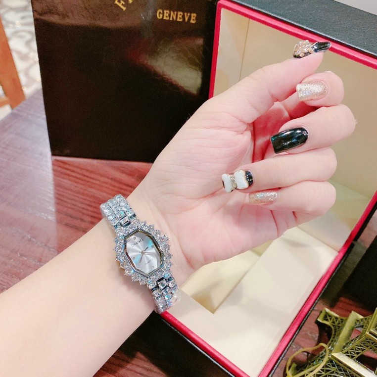 đồng hồ nữ đeo tay đẹp CHANEL  thời trang cao cấp dây thép đính đá  bảo hành 12 tháng freeship DHN 01