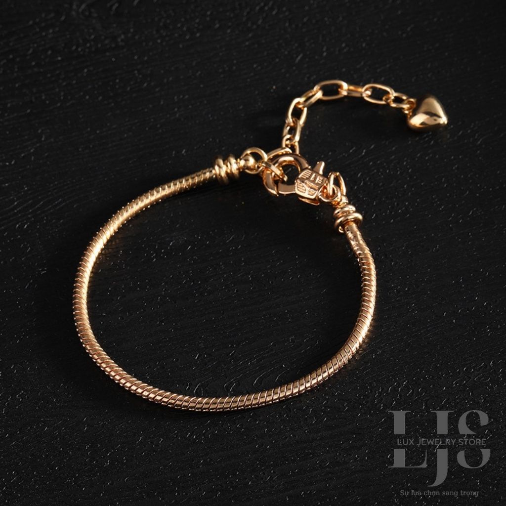 Vòng tay Lux Jewelry, lắc tay trơn pandora – LUXJ881