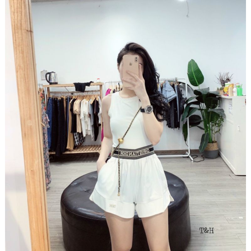 Quần sooc lụa cạp chữ hàng QCL1