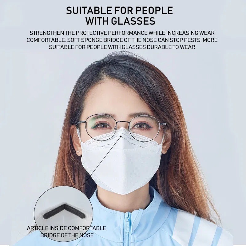 Khẩu trang y tế 3D 4 lớp kháng khuẩn KF49 xuất khẩu Hàn Quốc chống bụi mịn