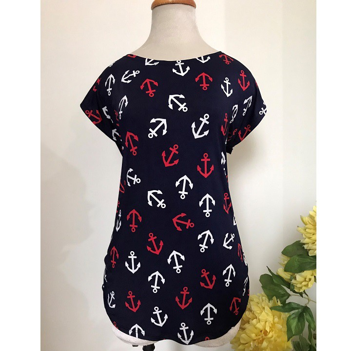 Áo Thun Trung Niên - Tay Liền, Nhún Hông - Chất Cotton Co Giãn - Size 50Kg-75kg