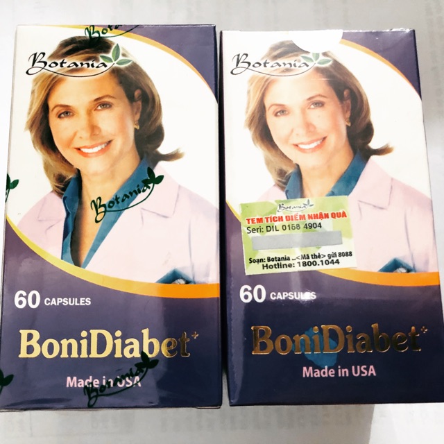 BoniDiabet (hỗ trợ điều trị bệnh tiểu đường ,giảm glucose máu, giảm cholesterol, làm giảm các biến chứng của bệnh tđ)