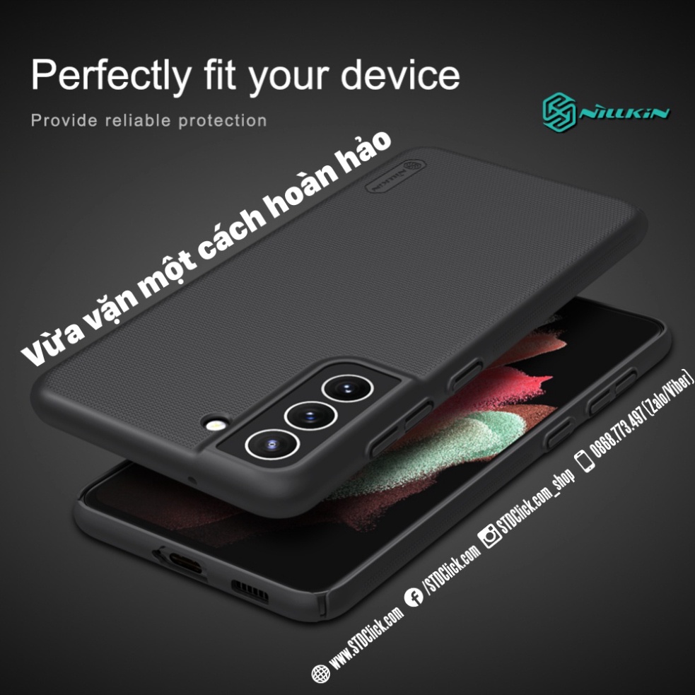 ỐP LƯNG SAMSUNG GALAXY S21 FE 5G NILLKIN NHỰA CỨNG SẦN CHÍNH HÃNG - HÀNG CHUÂN