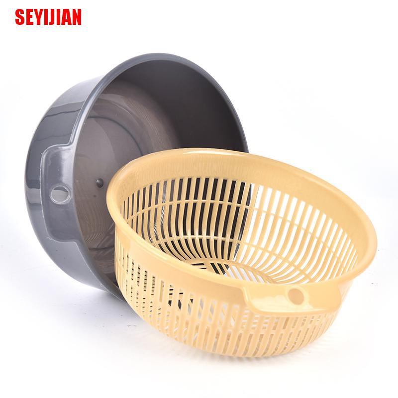 Dụng Cụ Rửa Rau Củ Quả Hai Lớp Có Thể Tháo Rời Nhỏ Gọn