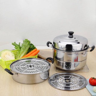 Nồi hấp 3 tầng đường kính 28cm