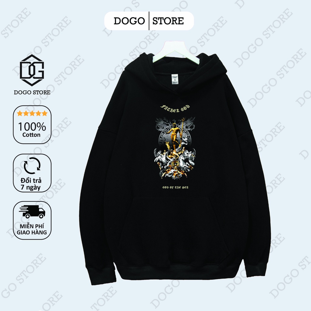 Áo Nỉ Hoodie Tượng 3 Dogo Store , áo hoodie nam nữ nỉ bông cotton