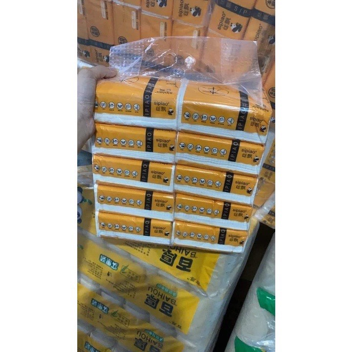 Khăn giấy gấu trúc Sipao loại đẹp giấy trắng