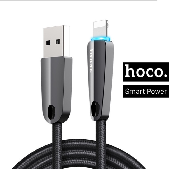 Cáp sạc dây dù Lightning Hoco U35 tự ngắt. Bảo hành chính hãng.