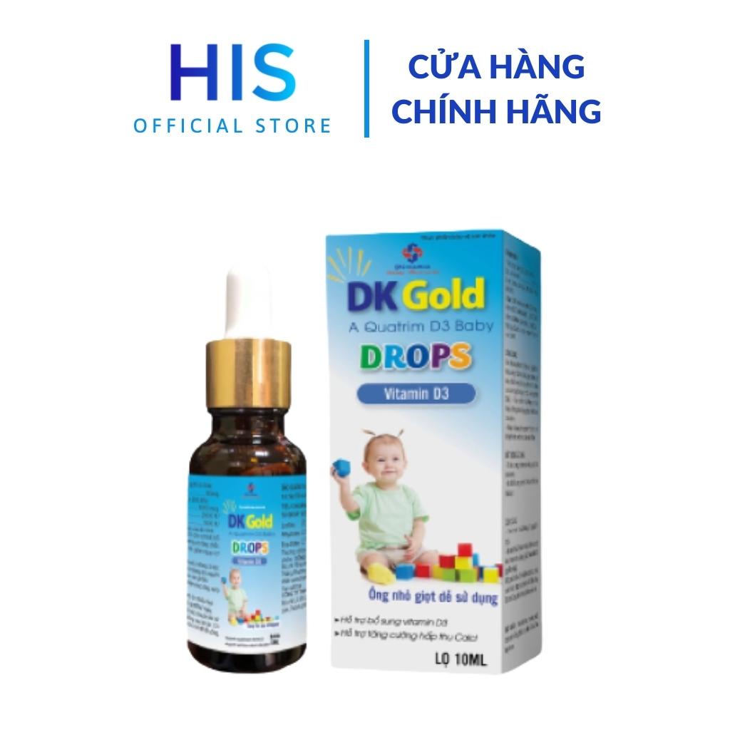 Siro DK GOLD BABY DROPS Tăng Cường Hấp Thu Calci, Hỗ Trợ Phát Triển Chiều Cao