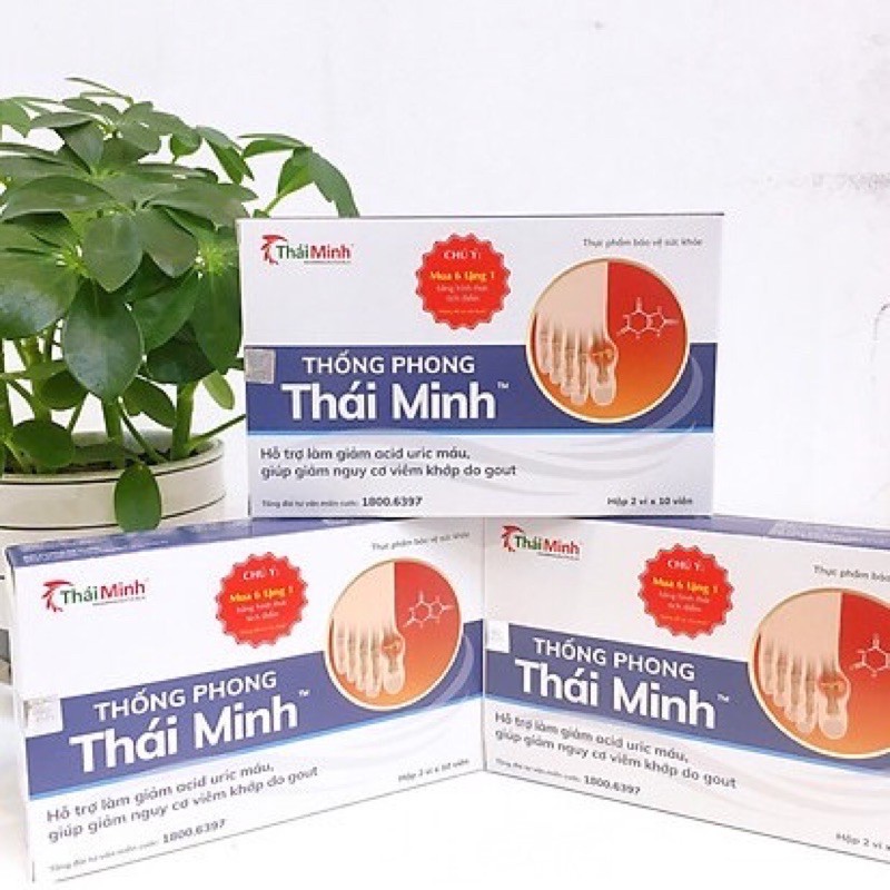 Thống Phong Thái Minh- Hỗ trợ giảm acid uric máu, ngăn ngừa nguy cơ viêm khớp do gout (20 viên)