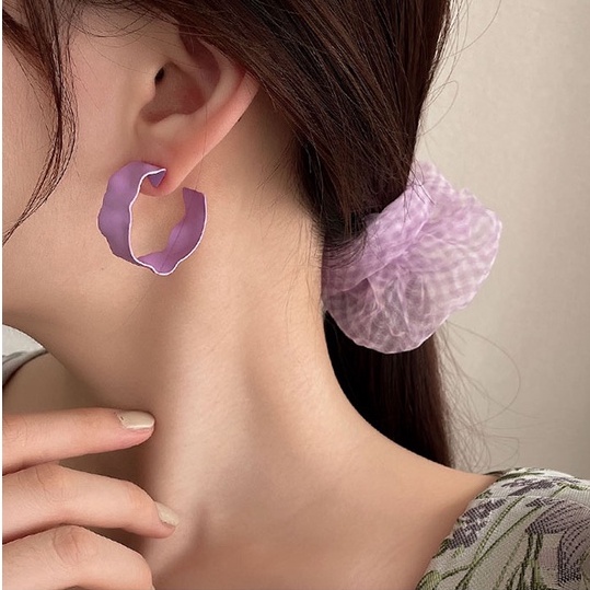 Bông Tai Hình Hoa Đính Ngọc Trai Thời Trang Mùa Hè Phong Cách Hàn Quốc Cho Nữ