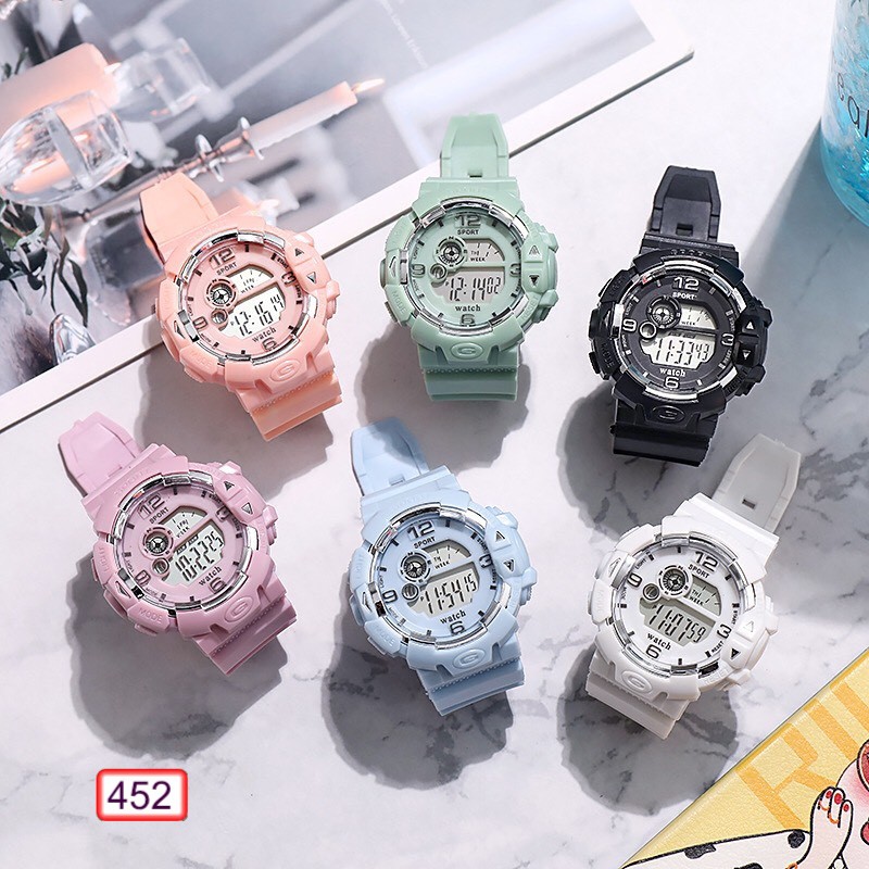 ĐỒNG HỒ THỂ THAO NAM NỮ SPORTS WATCH 452 THỜI TRANG CỰC ĐẸP