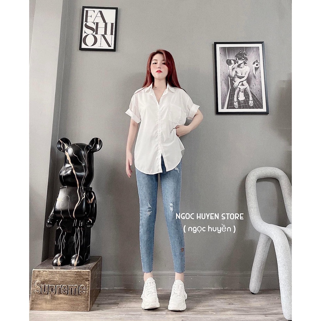Quần jean ôm siêu co giãn mẫu mới hot J12  🍎🍎🍎