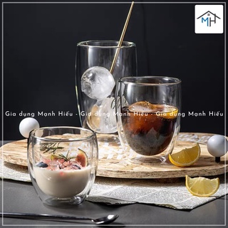 Cốc thủy tinh 2 lớp cách nhiệt