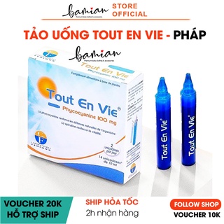 Tảo biển Tout En Vie bổ sung vitamin C hàng Pháp dạng nước hộp 14 ống