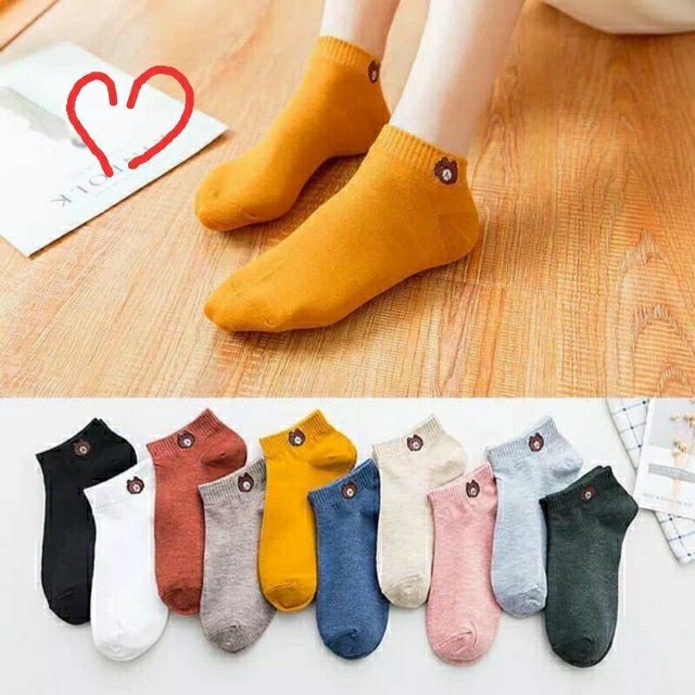 Combo 2 đôi tất gấu đáng yêu đủ màu.