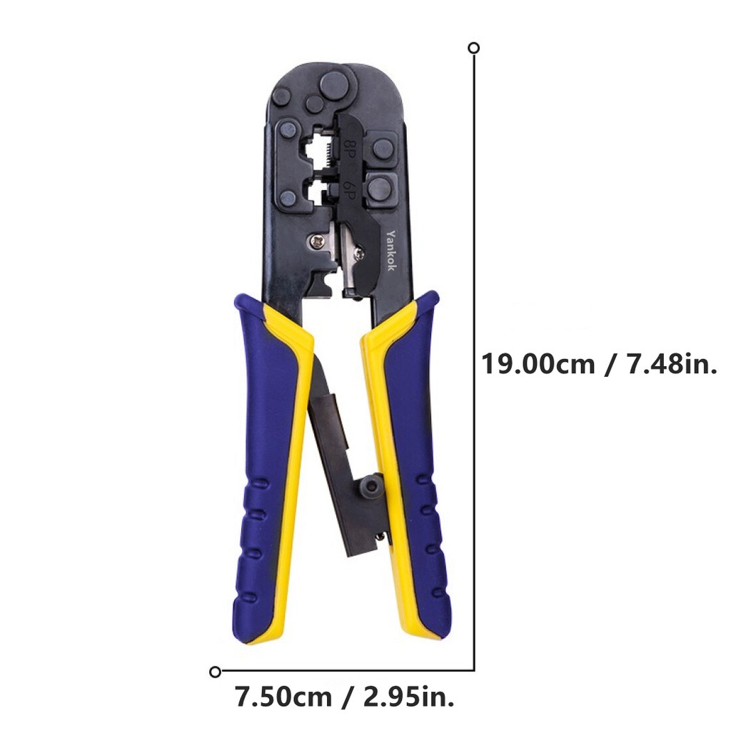 Kìm Bấm Dây Cáp Mạng Rj45 Rj12 Rj11 Cat5 Cat5e Cat6 Màu Tím Và Đen