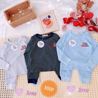 Xả ! Bộ dài tay cotton xốp có cúc vai thêu minkymom cho bé(8-18kg) (SP002072 )   shop Phúc Yến