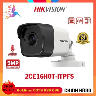 Camera hd-tvi thân trụ 5mp fullhd 2k hikvision 16h0t-itpfs vỏ nhựa, 16h0t-itfs vỏ sắt - chính hãng bh24th