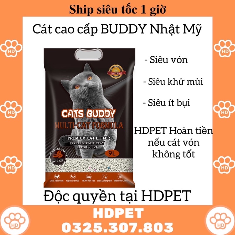 Cát vệ sinh cho mèo BUDDY hàng cao cấp Nhật Mỹ