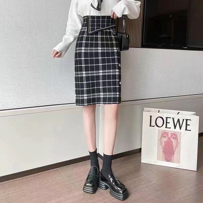 Chân váy len lật cạp siêu hot _ Hàng Quảng Châu loại 1